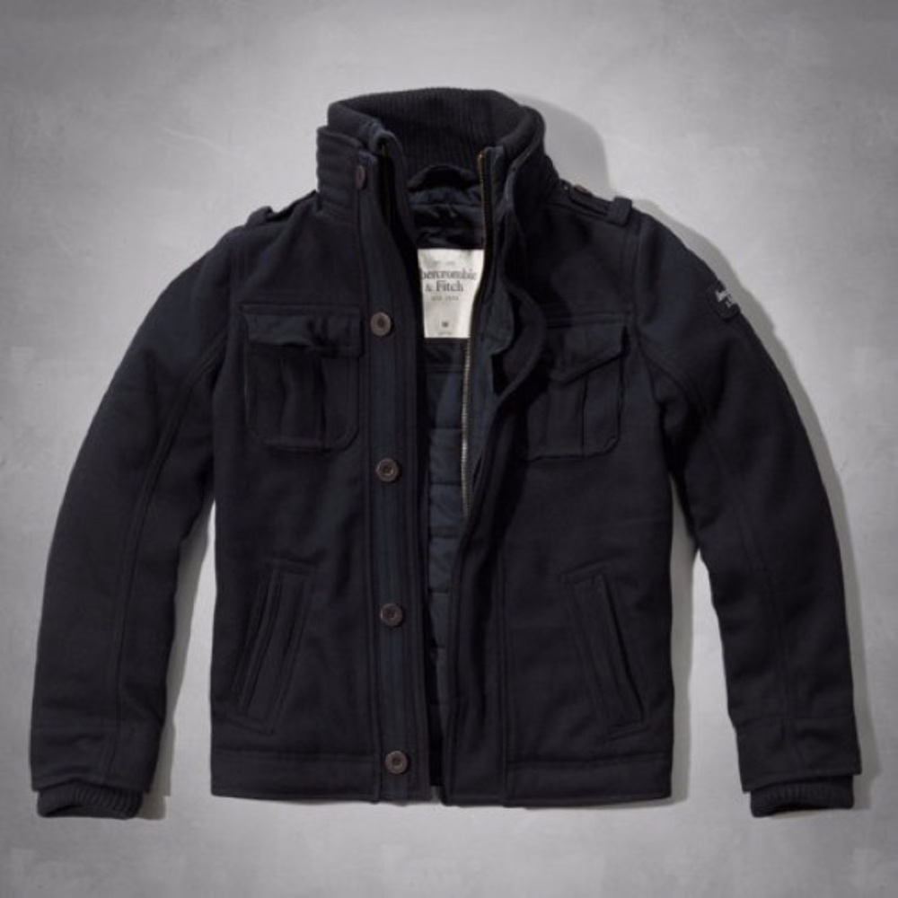 ABERCROMBIE AND FITCH WOOL COAT AF